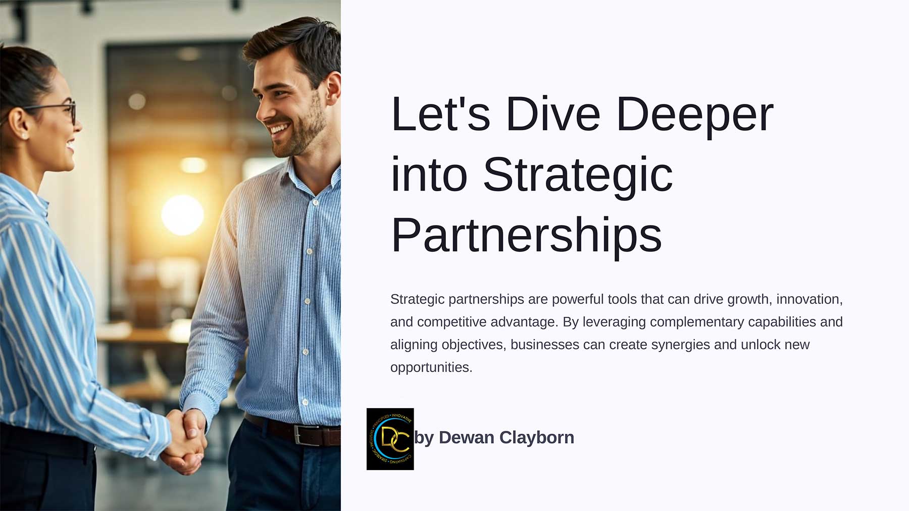 Keynote Speaker Dewan Clayborn Presentation